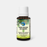 Kids Vegan D3 Drops plant-based vitamin D3 for healthy bones and immune support in infants and children.