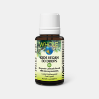 Healthy Kids Bundle showing Kids Vegan D3 Drops organic vitamin D3 oral liquid for children.