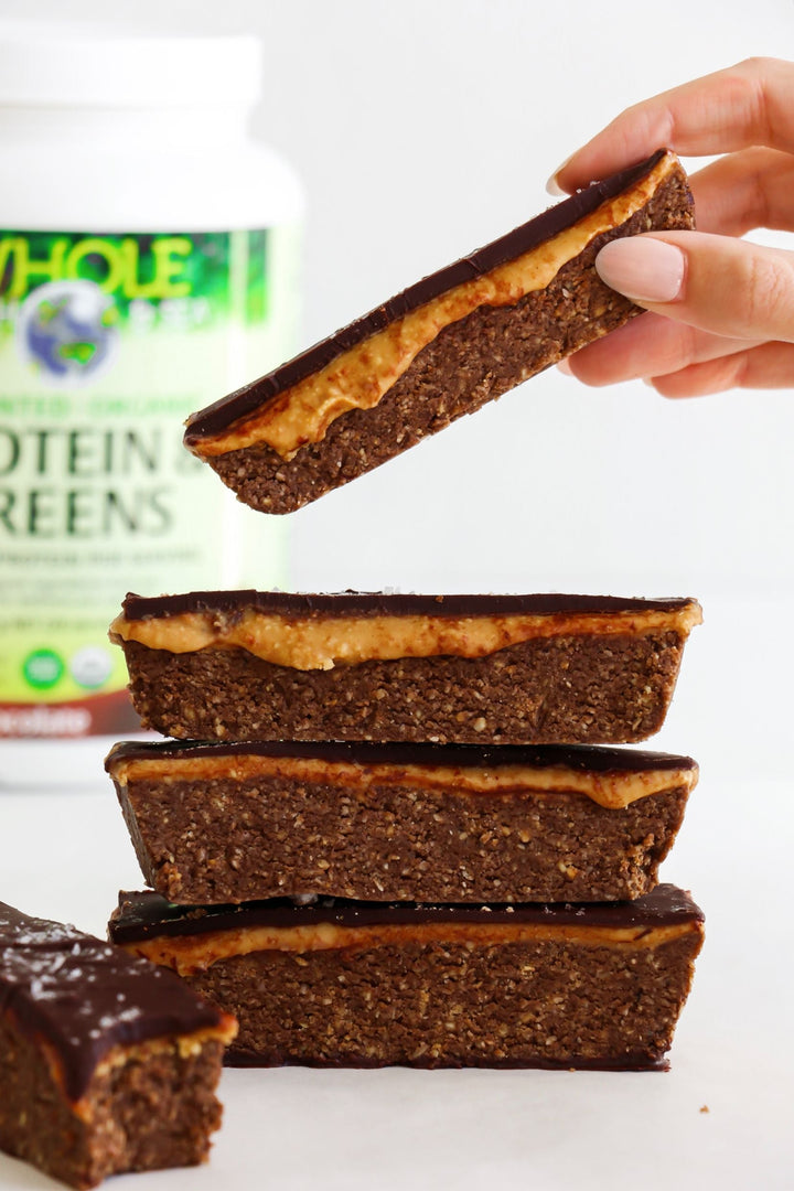 Chocolate Peanut Butter Protein Bars